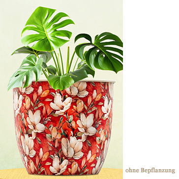 Florale Übertopf 